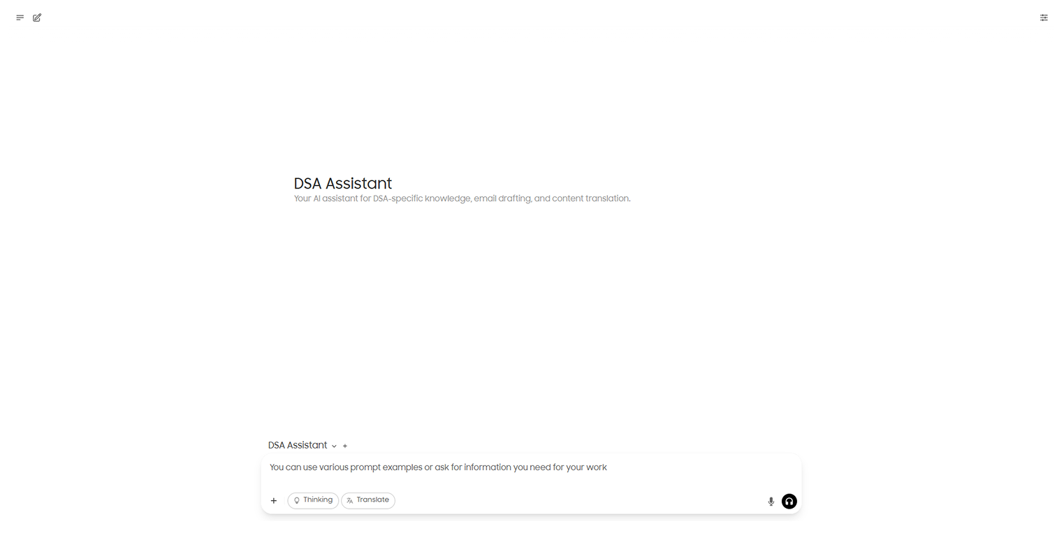 Screenshot of OPL 数据空间 showing Samsung Semiconductor, Inc. internal AI chatbot interface.